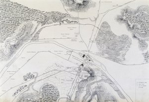 Map of the City of Lutetia (Lutetia Parisorium Today Paris) and Its Surroundings Made in 1882