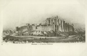 Marans, the ancient chateau by French School
