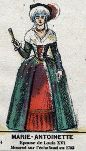 Marie Antoinette (1755-1793), Queen of France. In Galeriede Kings and Queens of France and illustrious characters from 1643 to 1895 Image of epinal by French School