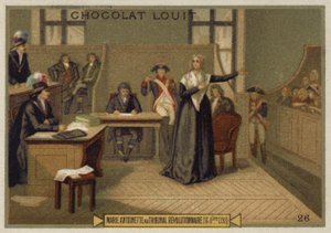 Marie Antoinette before the Revolutionary Tribunal, 14 October 1793 by French School
