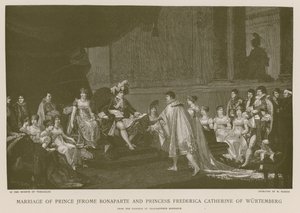Marriage of Prince Jerome Bonaparte and Princess Frederica Catherine of Wurtemberg by French School