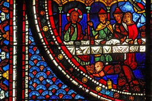 Mary Magdalene Window: Mary at Simon