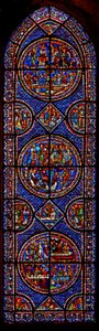 Mary Magdalene Window: Scenes from Her Life by French School