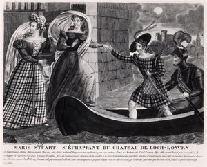 Mary Stuart (1542-87) Escaping from Loch Leven Castle