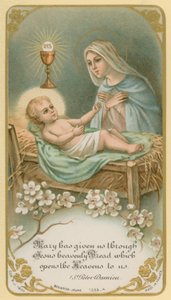 Mary Has Given Us Through Jesus Heavenly Bread Which Opens the Heavens to Us