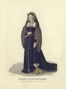 Mary of England, third wife of King Louis XII of France by French School
