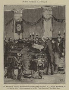Masonic funeral by French School