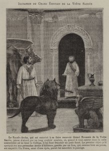 Masonic initiation ceremony