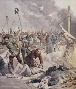 Massacres in China, from Le Petit Journal, 1891 by French School