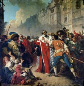 Mathieu Mole Being Stopped by the Parisian Crowd on His Return from Visiting Mazarin and Queen Anne of Austria, 1879