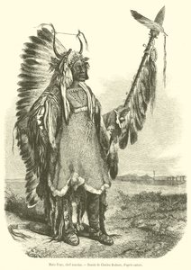 Mato-Tope, Mandan Chief (engraving) by French School