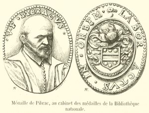 Medal of Pibrac, in the Medal Cabinet of the National Library (engraving)