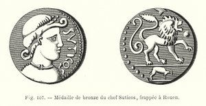 Bronze Medal of Chief Suticos, Struck in Rouen by French School