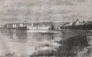 Melun - Ile-de-France - engraving in 