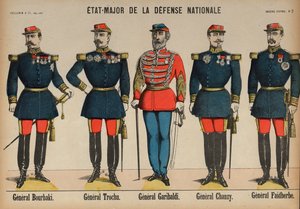 Members of the General Staff of the French Army During the Franco-Prussian War by French School