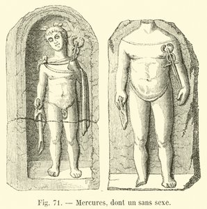 Mercuries, including one without sex by French School