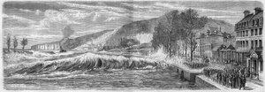 Meteorological phenomenon: Effect of the tide on the bar of the Seine at Villequier (Seine Maritime, 76), March 9