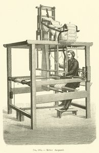 Jacquard Loom (engraving) by French School