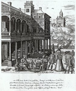 Michel de Nostradame being consulted on the fate of the seven children of Catherine de Medici and Henri II, 1548 by French School