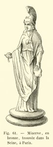 Minerva in Bronze, Found in the Seine, Paris by French School