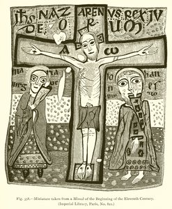 Miniature taken from a Missal of the Beginning of the Eleventh Century