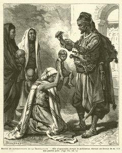 Customs and Superstitions of Tripolitania (engraving) by French School