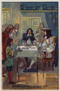 Moliere at the table of Louis XIV