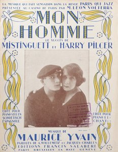 Mon Homme, cover of score of song by Mistinguett and Harry Pilcer, 1920 by French School