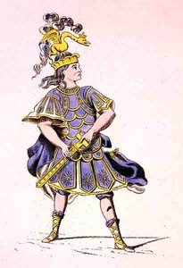 Monsieur Le Kain as Achilles, in Iphigenia in Aulis, by Jean Racine (1639-99) 1679