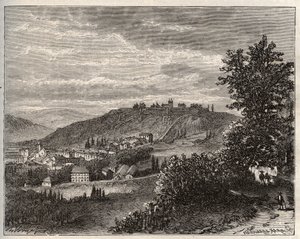 Montmedy - Meuse, in region Lorraine - engraving in La France illustree: geography, history, statistical administration by V.A. Malt-Brown. 1884
