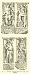 Ancient monument discovered in 1784, at the Palace of Justice by French School