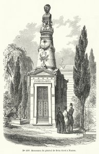 Monument in Nantes to French General Jean Baptiste Fidele Brea, Executed by Revolutionaries During the June Days Uprising in Paris in 1848 by French School