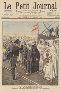 Moroccan ambassadors arriving at the Algeciras Conference in Spain by French School
