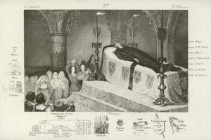 Mourning the death of Louis XII of France, 1515 by French School