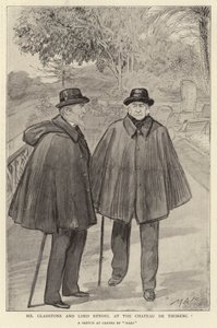 Mr Gladstone and Lord Rendel at the Chateau de Thorenc