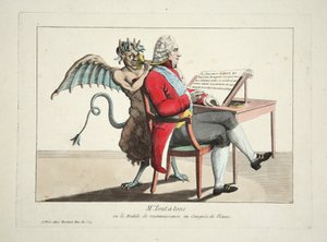 Mr. Tout-a-tous ou le Modele de Reconnaissance, au Congres de Vienne, pub. 1815 by French School