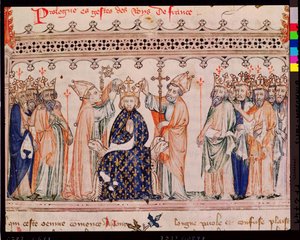 The Consecration of Philippe III le Hardi, King of France, from the Grandes Chroniques de France by French School