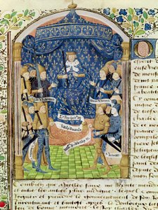 Charles VII (1403-61) Surrounded by his Court and Joan of Arc (1412-31)