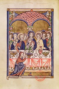 The Last Supper, from a Psalter