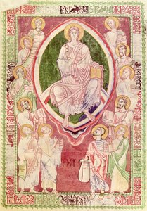 Christ with the Twelve Minor Prophets, from Explanatio in Prophetas et Ecclesiasten by St. Jerome by French School