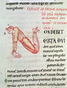 Historiated initial N, from the letters of St. Jerome
