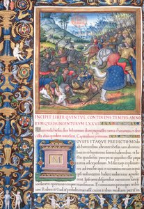 Illustration from Book V (From the Death of Moses to the Death of Eli), Chapter 1 of the Antiquities of the Jews (Antiquitates Judaicae) by Flavius Josephus - How Joshua, the Commander