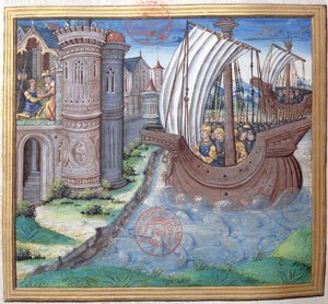 Illustration from Book XVI, Chapter 1 of the Antiquities of the Jews by Flavius Josephus