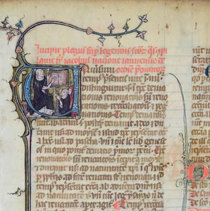 Dominican Monk Lecturing Two Other Monks, from Legenda Sanctorum Aurea by Jacques de Voragine