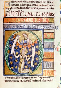The Book of Ecclesiastes, from the Souvigny Bible by French School