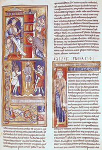 Esther and Ahasuerus and the Hanging of Haman, from the Souvigny Bible