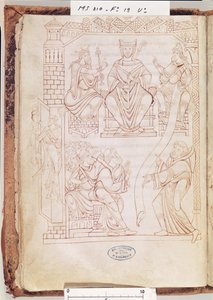 Cartulary of Mont Saint-Michel: Duke Richard II of Normandy making a gift of lands and privileges to the monastery of Mont St. Michel