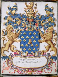 Coat of arms of Michel Eyquem de Montaigne by French School