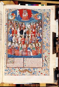 Paradise, from De Civitate Dei by St. Augustine of Hippo (354-430) by French School