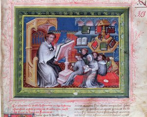 School Scene, from the Bible des Grands Augustins, 1494 by French School